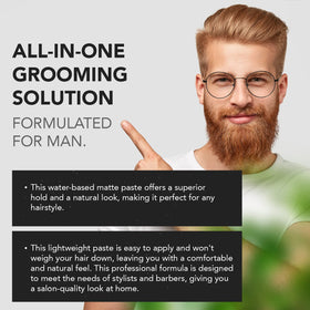 Versatile use of Gentlemen Republic paste across hair lengths