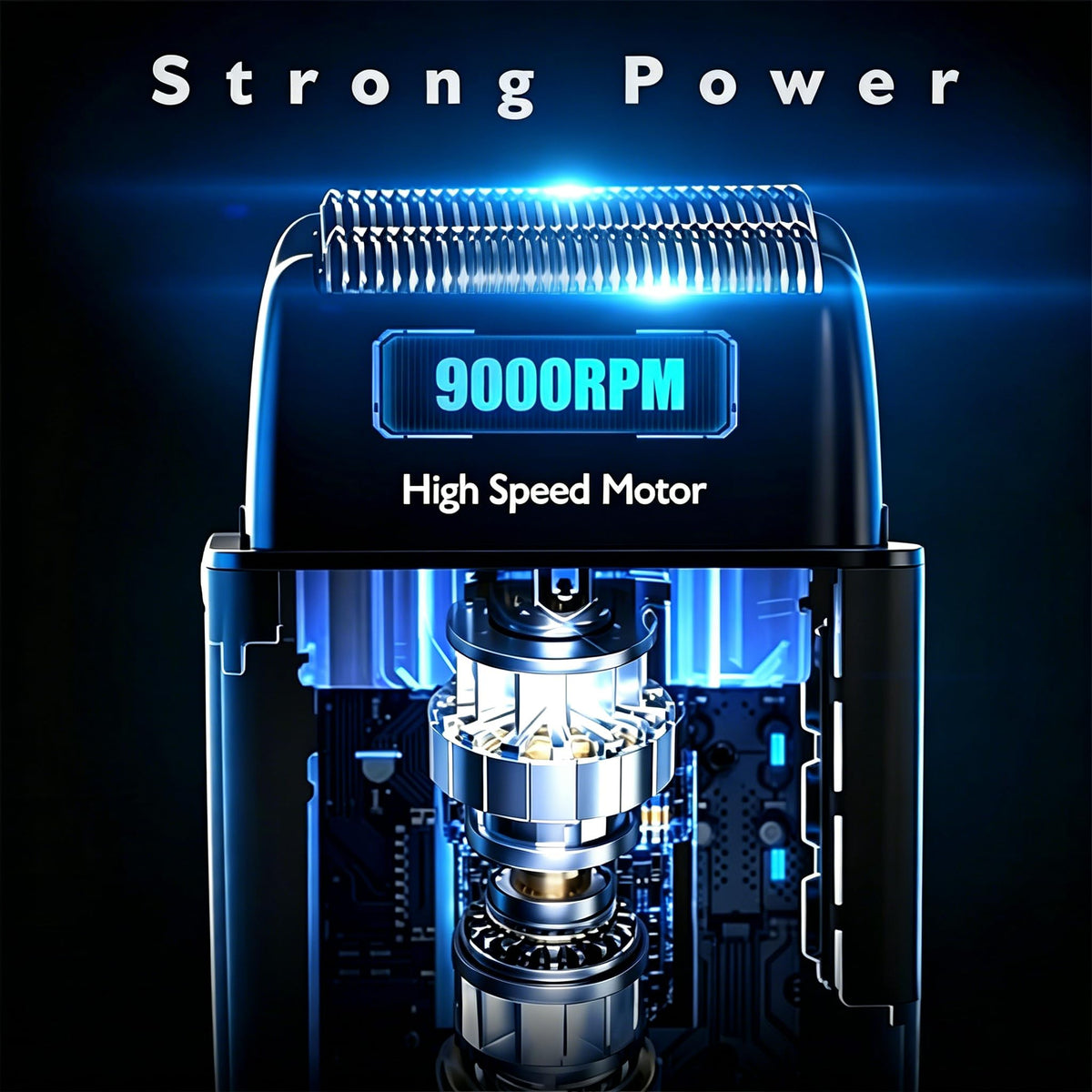 Gentlemen's Barber Shop Largner 8000 RPM motor for fast, efficient trimming.