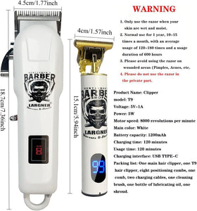 Gentlemen's BARBER SHOP LARGNER nose/ear trimmer attachment for versatile grooming
