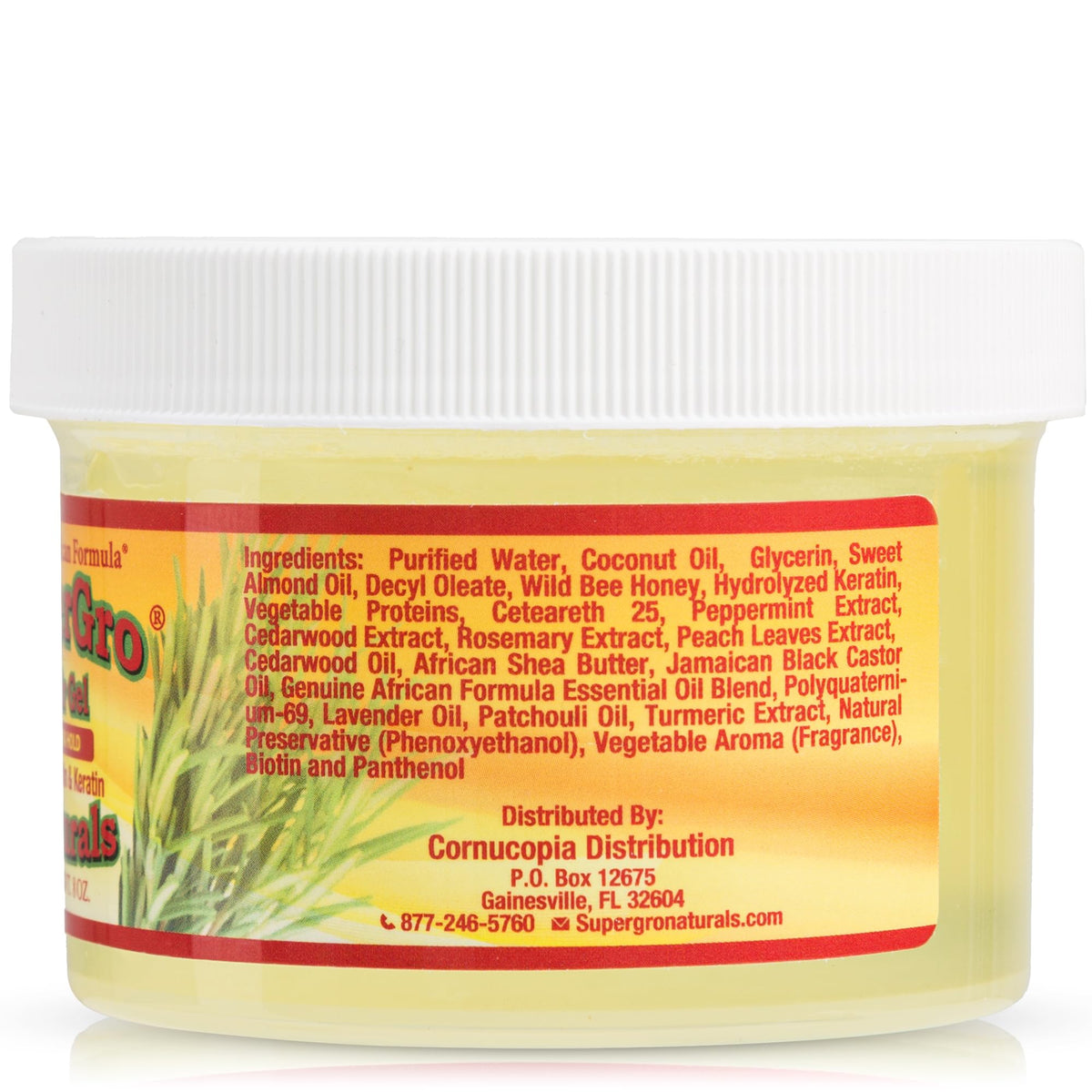 Genuine African Formula SuperGro Gel delivers instant edge control for a polished hairline.