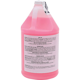 Genuine Joe pink lotion soap with thick lather enhances handwashing comfort.