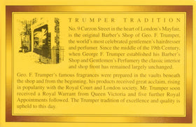 Geo F. Trumper Sandalwood cream jar application suggests easy, circular motions for a prep-ready face.