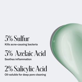 Geologie 2 percent salicylic acid helps clear pores.
