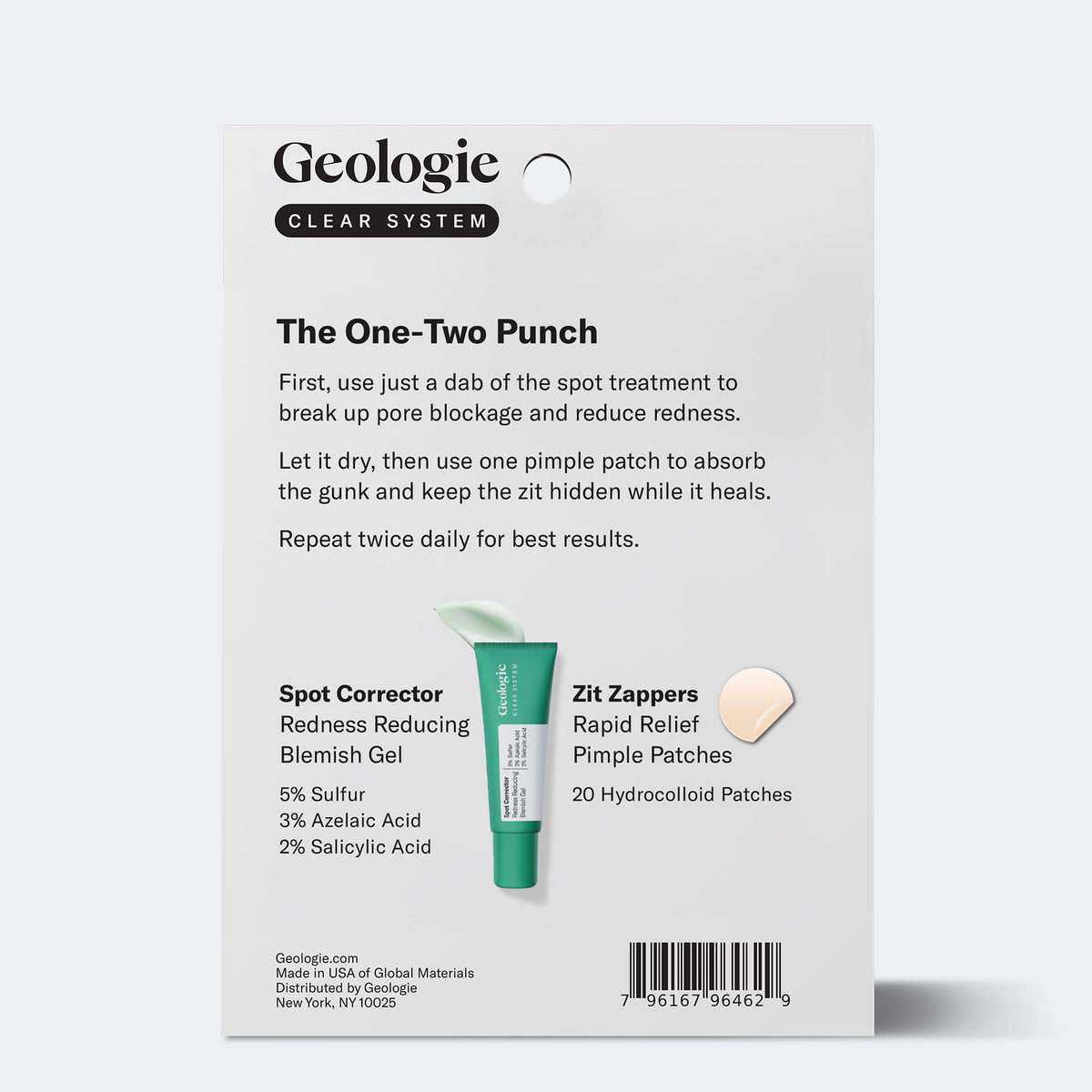 Geologie spot treatment gel with 5 percent sulfur targets pimples quickly.