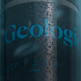 Geologie Eye Cream with retinol and peptides on a clean surface.