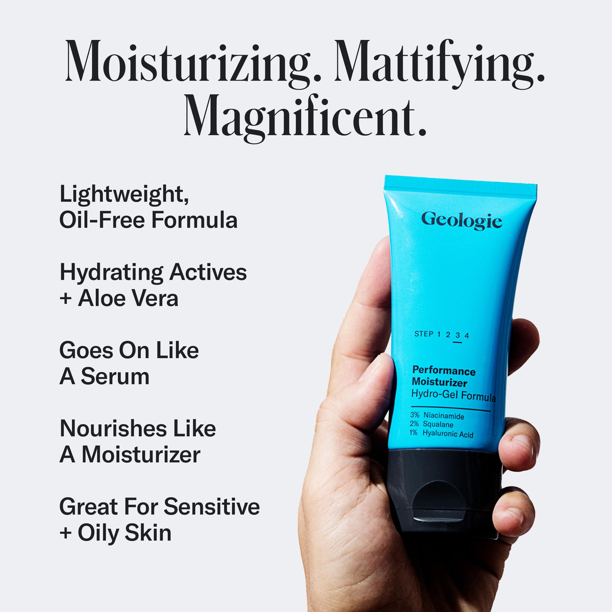 Geologie hyaluronic acid hydration provides lightweight daily comfort