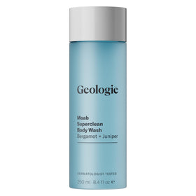 Geologie Moab Superclean bottle with pour, convenient dispensing for daily cleansing.