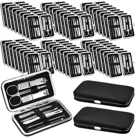 Geosar 50-set travel manicure kit case, compact and organized for on-the-go grooming
