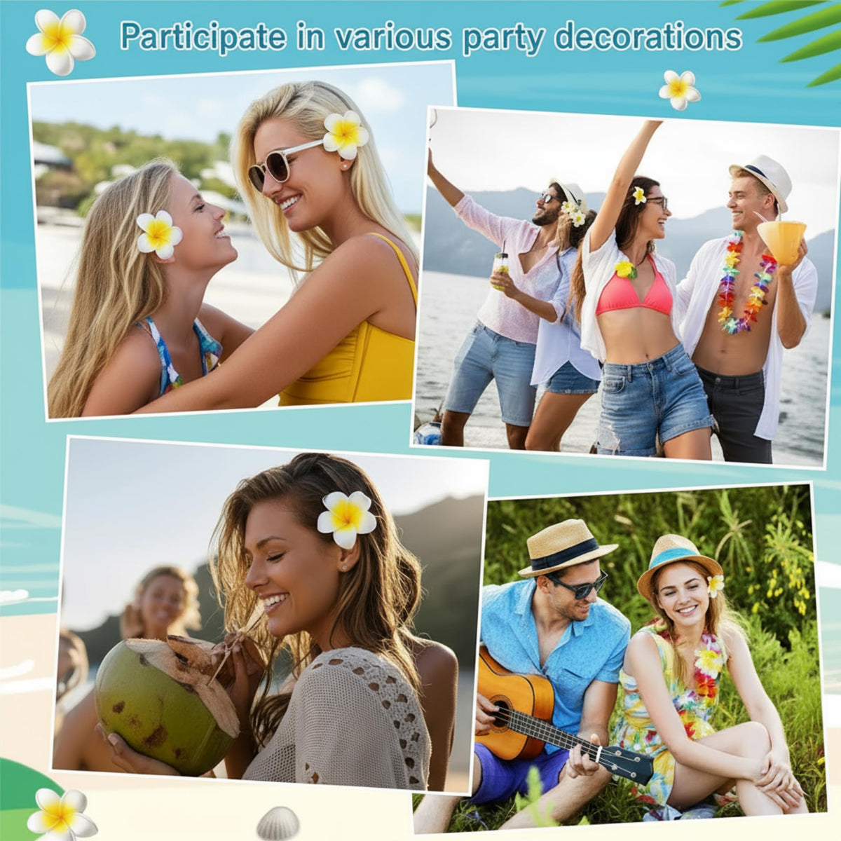 Geosar crochet-friendly flower clip adds subtle charm to headbands