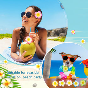 Geosar tropical hair accessory clip keeps hair secure during activities