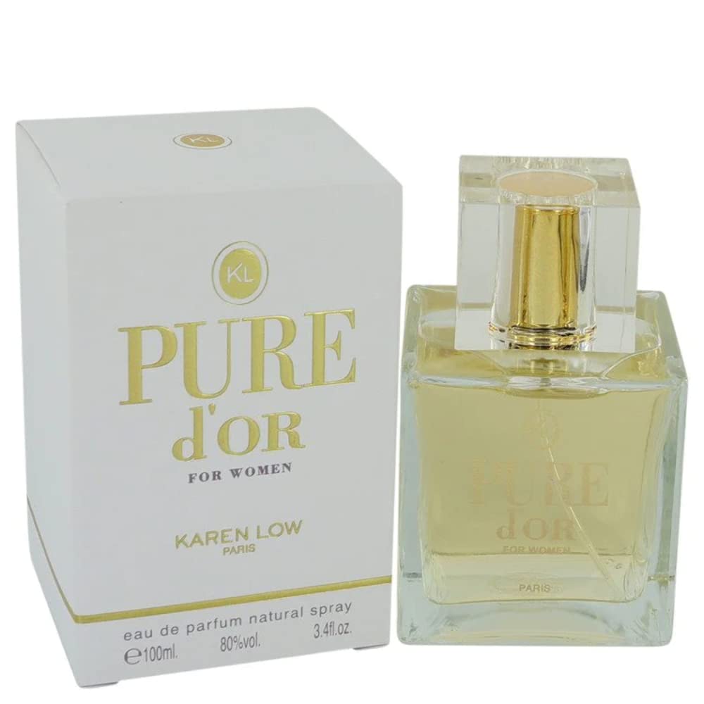 Geparlys Karen Low Pure D'or perfume bottle for daytime wear and casual chic.