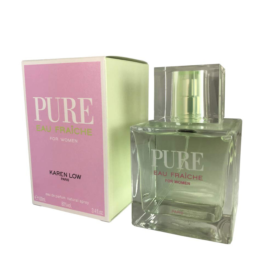 Geparlys Karen Low Pure Fraiche bottle—ideal everyday fragrance for a fresh, confident feel.