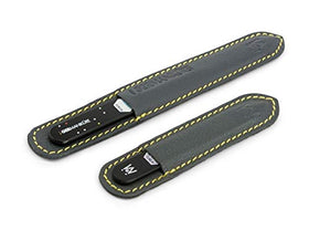 GERMANIKURE 2-piece black glass nail file set with durable surface for natural nails