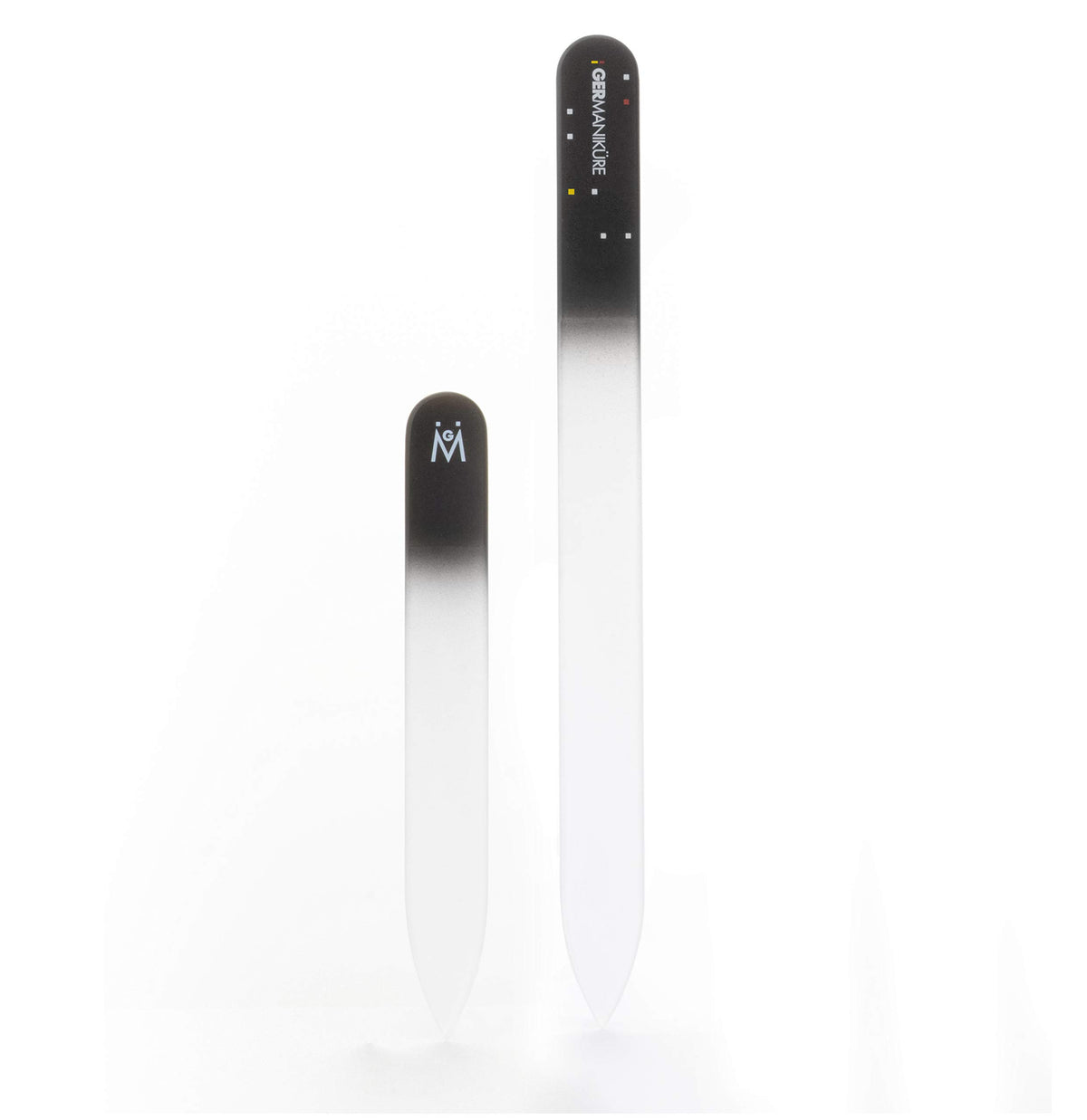 GERMANIKURE black glass nail file small travel file for on the go care