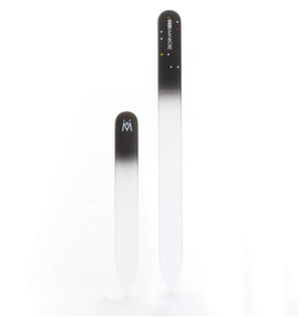 GERMANIKURE black glass nail file small travel file for on the go care
