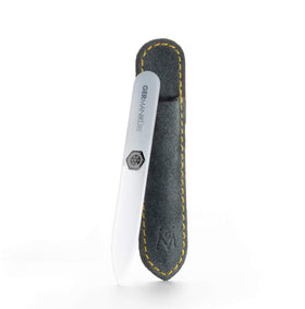 GERmanikure Czech crystal glass nail file in a travel case for pristine nails on the go.