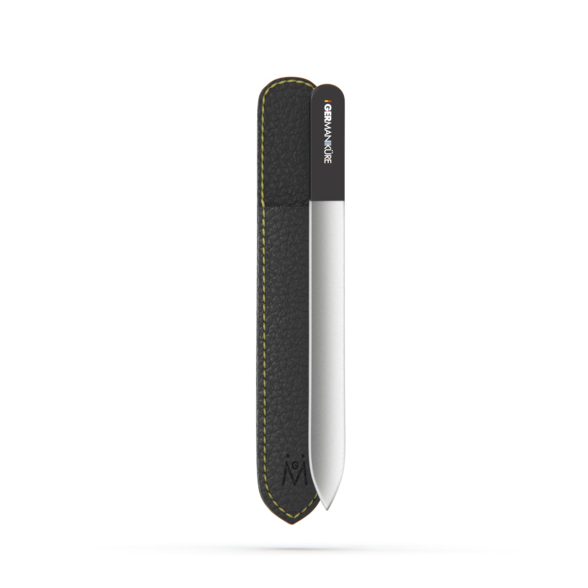 GERMANIKURE Czech Crystal Glass Nail File for precise natural nail shaping