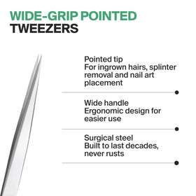 GERMANIKURE FINOX stainless steel precision tips deliver reliable grip for delicate hairs.