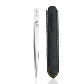 GERMANIKURE FINOX wide-grip pointed tweezers for precise grooming and splinter removal.