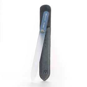 GERMANIKURE glass nail file with suede sleeve for precise shaping of natural nails