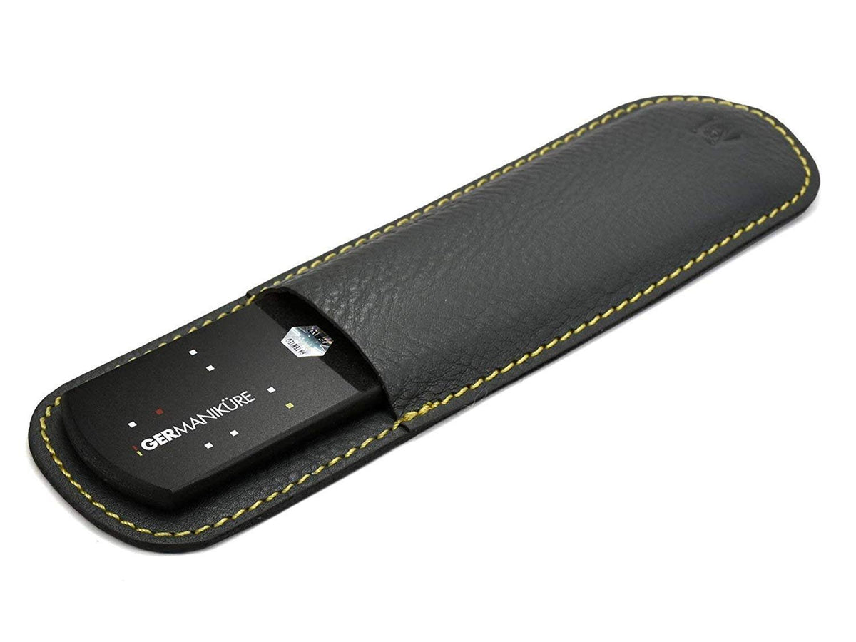 GERMANIKURE Pedicure Bar leather sleeve provides secure grip during use