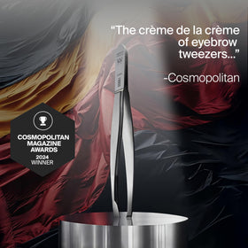 GERMANIKURE slanted tweezers for eyebrow shaping and fine hair removal