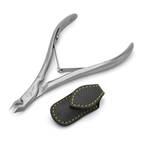 GERMANIKURE tapered cuticle trimmer close-up blade for precise grooming.