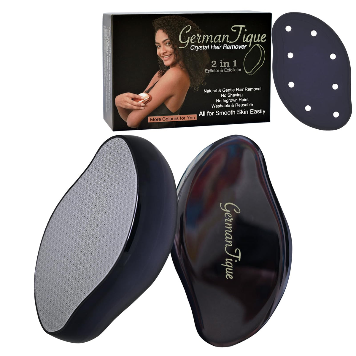 Germantique Crystal Hair Eraser front view for painless at-home removal.