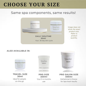 Daily use scene with Gernetic Synchro Cream in a skincare routine