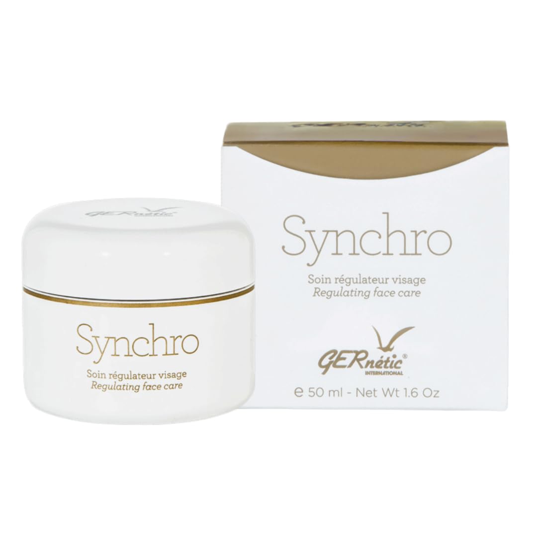 Gernetic Synchro Cream jar close-up showing creamy texture for skincare benefits
