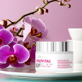 Gerovital H3 Evolution cream on skin close-up for even tone