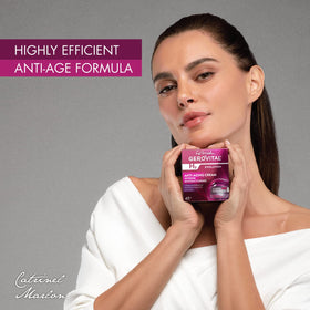 Gerovital H3 Evolution night cream jar with luxurious texture