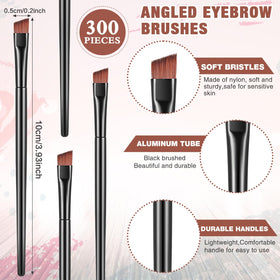 Gerrii angled eyebrow brush design provides precise shaping for clean arches.