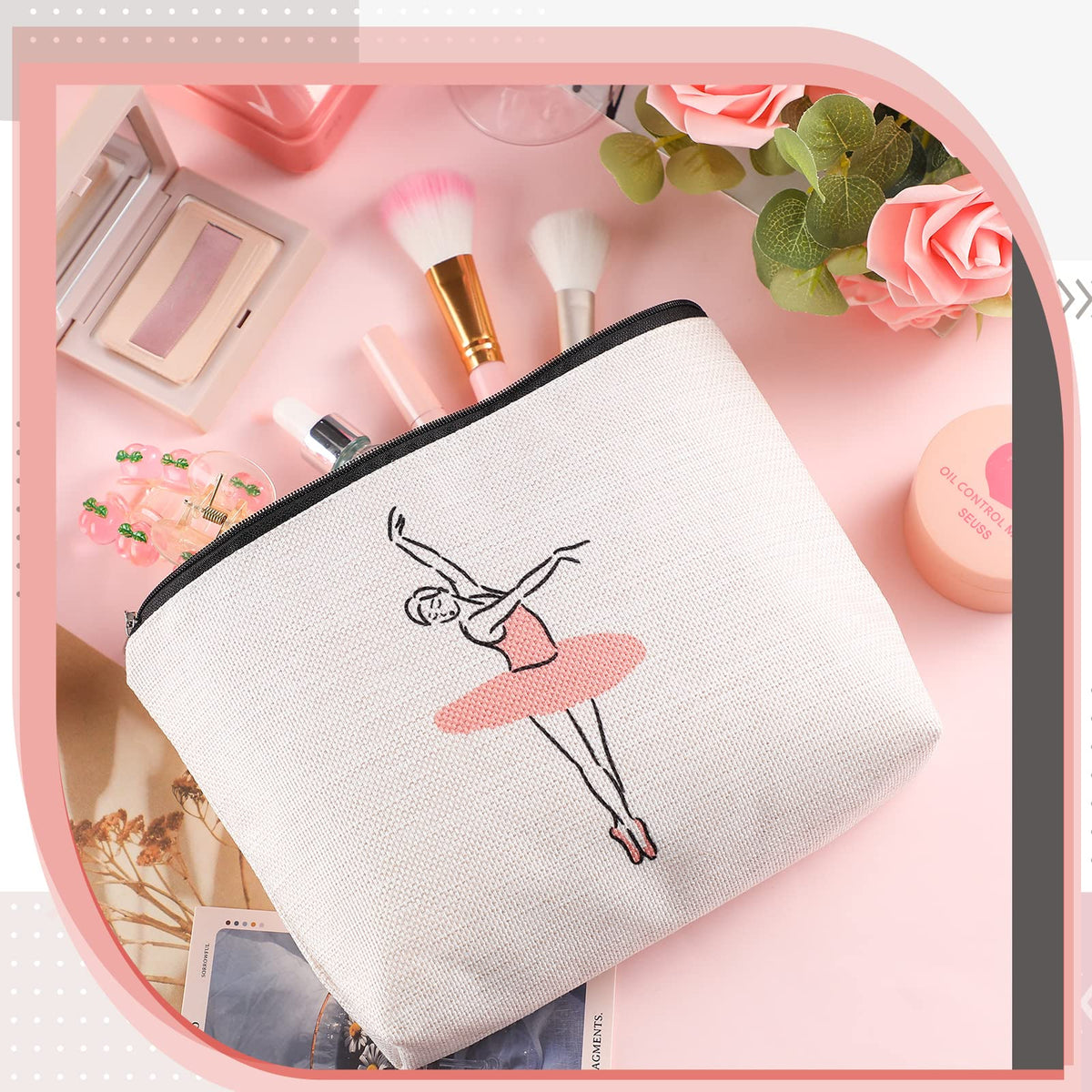 Gerrii ballerina travel pouch ideal for classes and travel