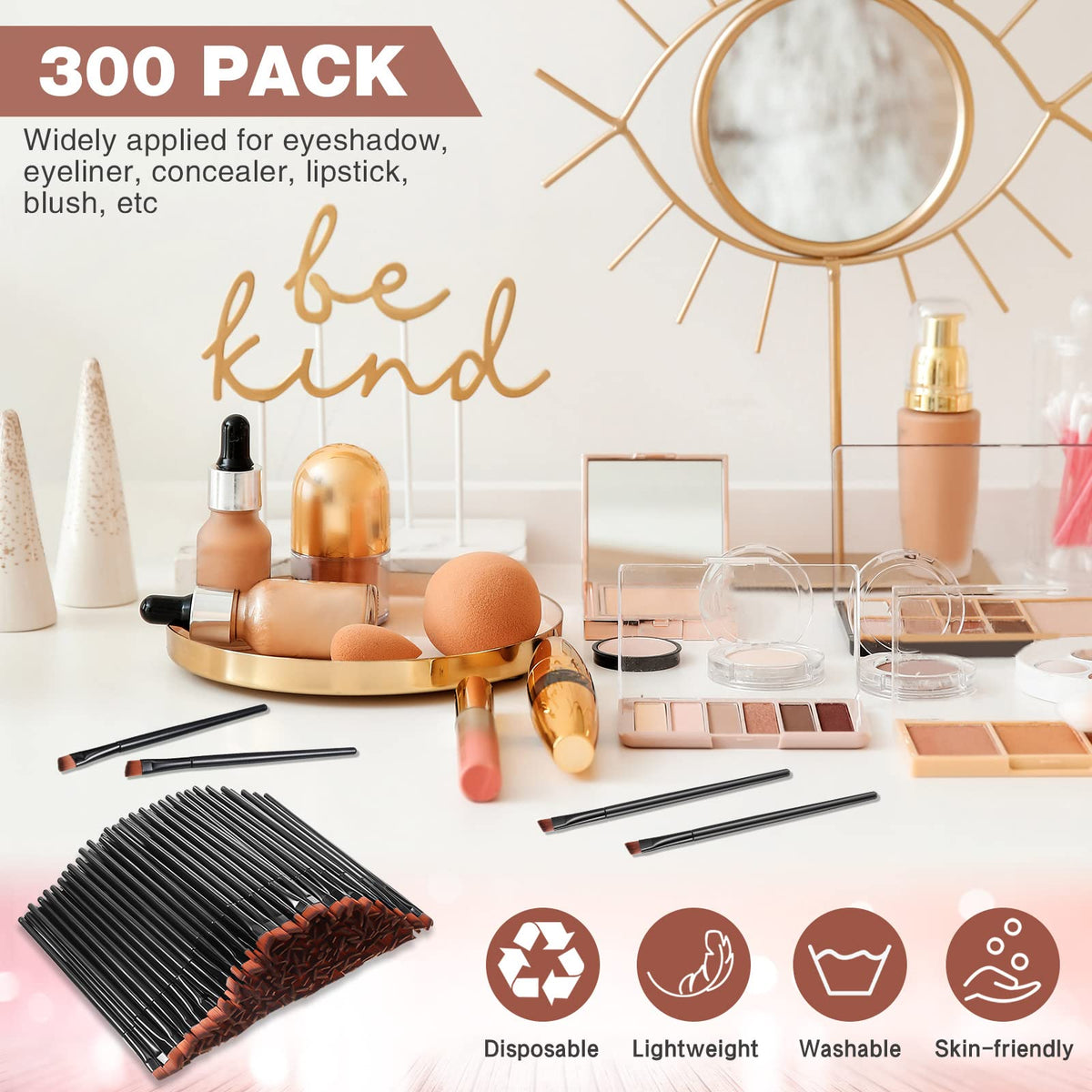 Gerrii bulk eyebrow brush set offers ample supply for salons and classes.