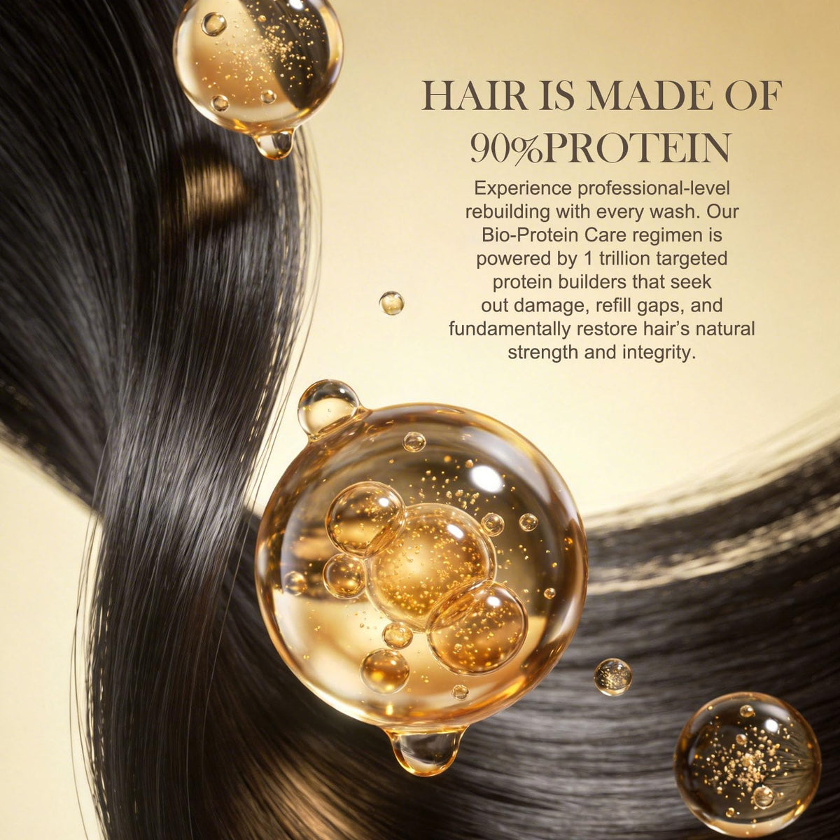 GES Hair Conditioner natural herbal complex image emphasizing plant extracts