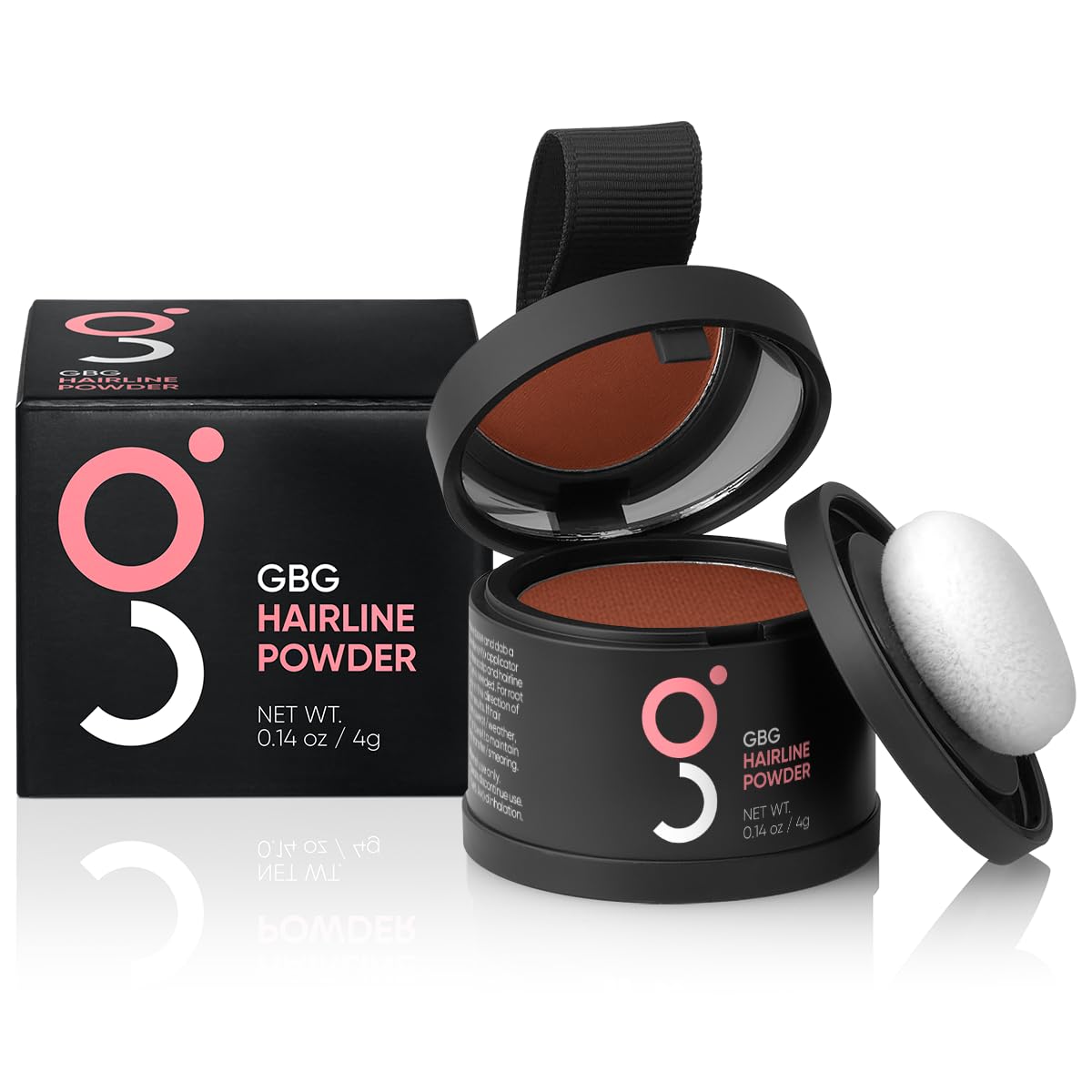 Get Back Gorgeous Hairline Powder compact-application demonstrates quick, durable root coverage on the go.