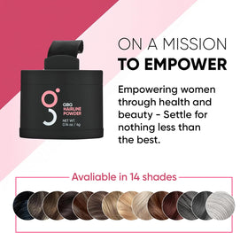 Get Back Gorgeous Hairline Powder grey-coverage option helps blend grays with natural look.