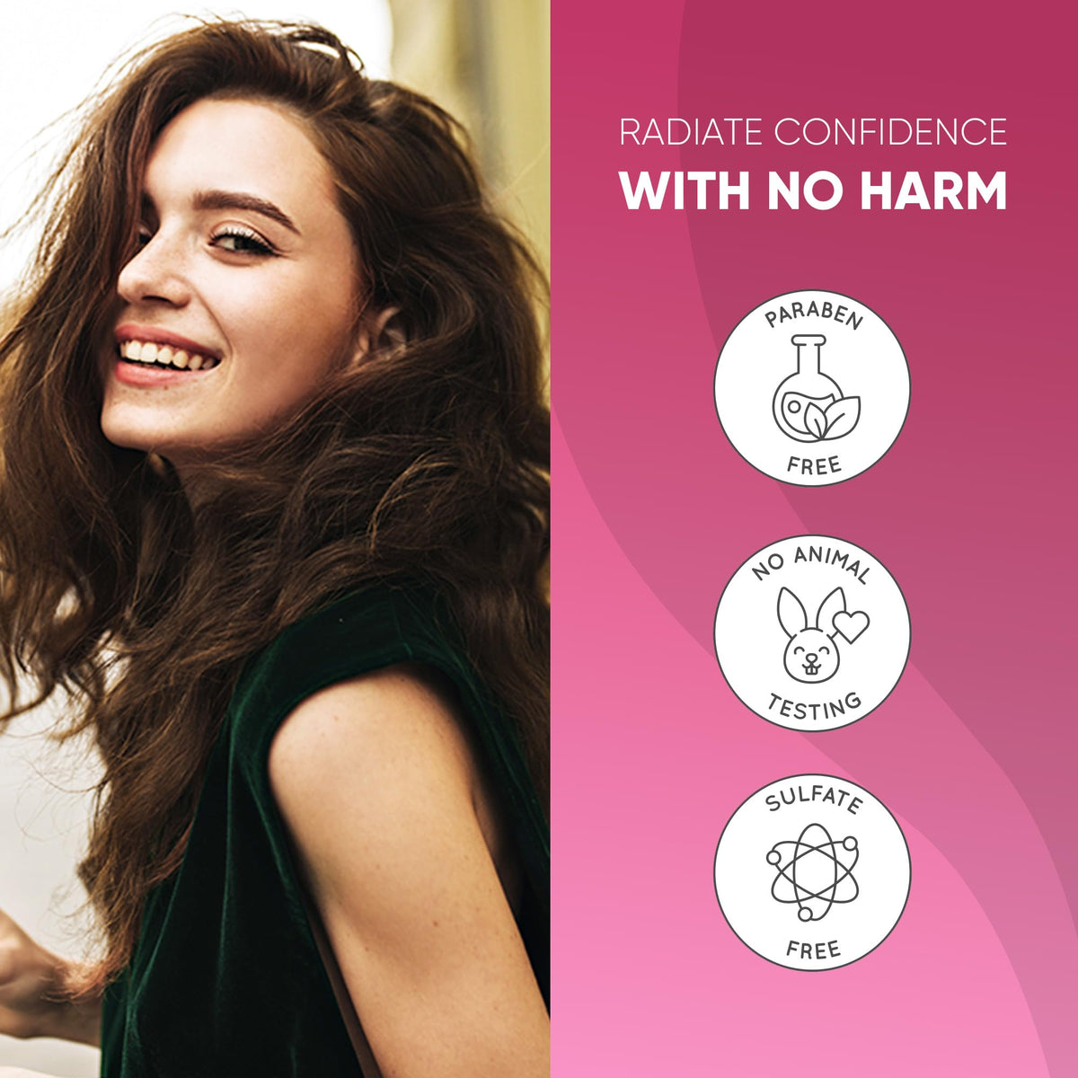 Get Back Gorgeous Hairline Powder on-hairline detail shows natural, long-lasting coverage.