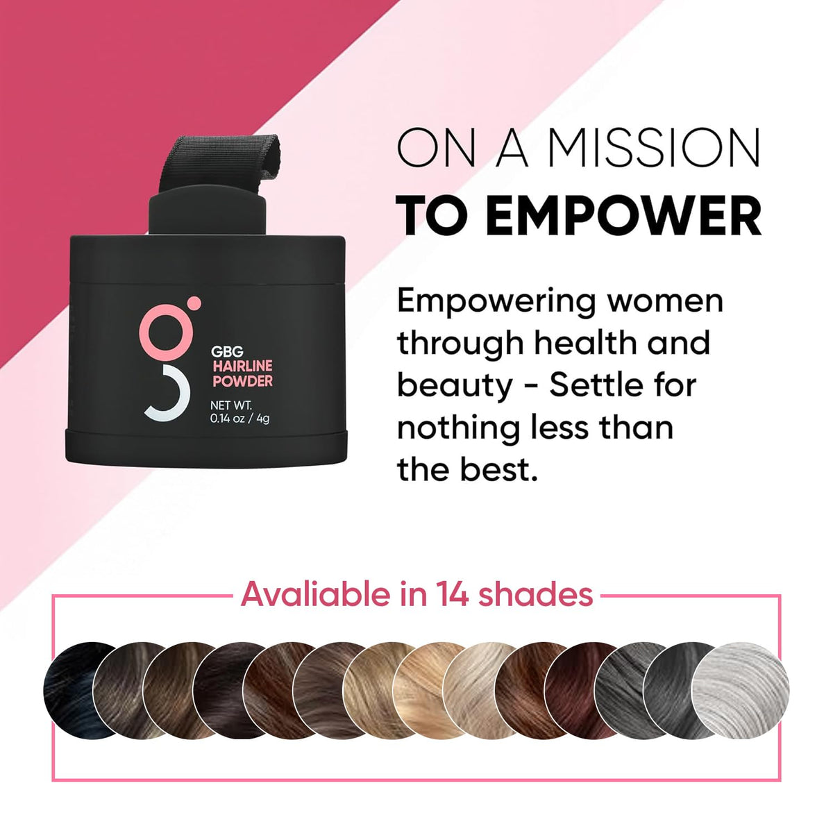 Get Back Gorgeous Hairline Powder shade swatch medium blonde for shade accuracy.