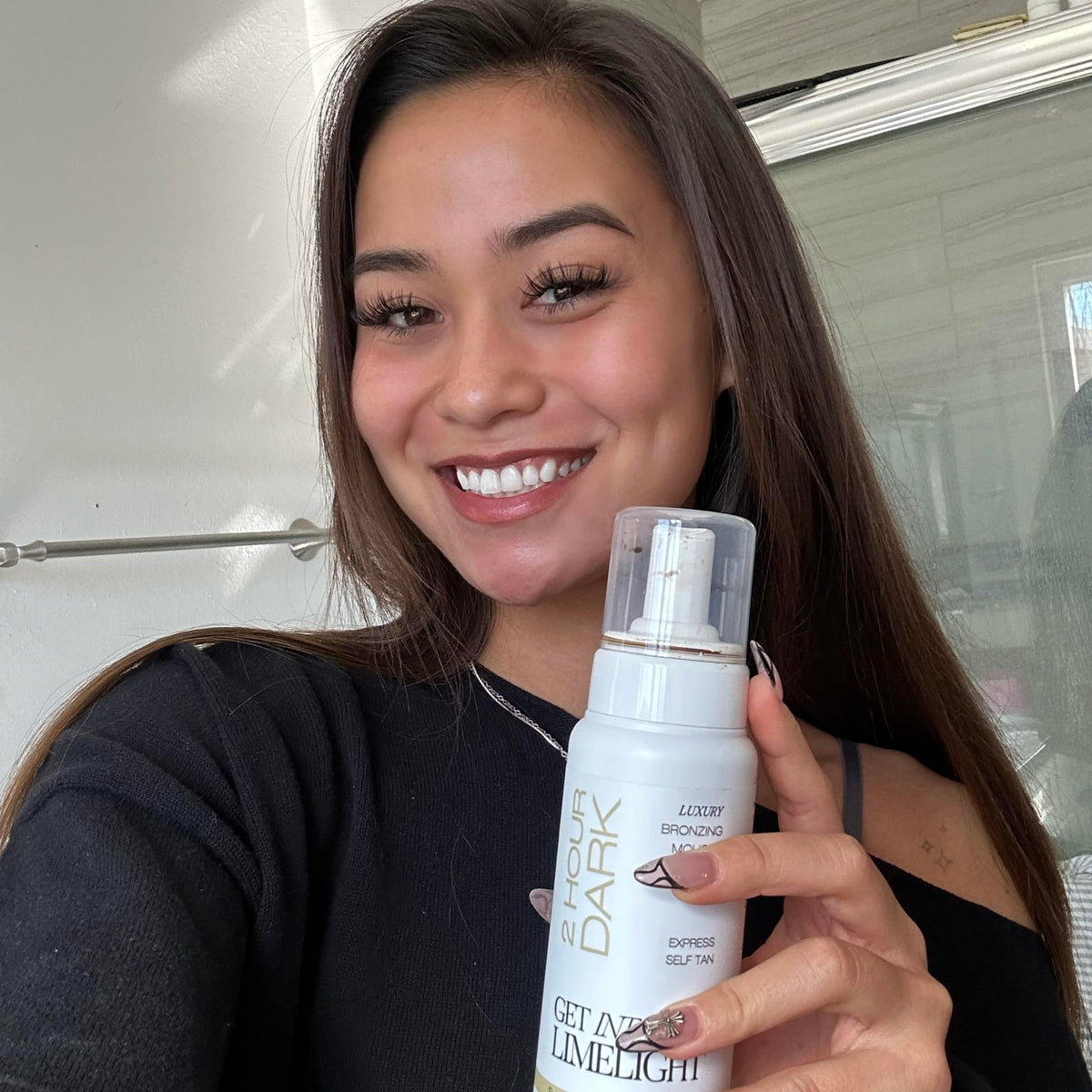 Dermatologist-tested Get Into The Limelight self-tanner for skin-safe use.
