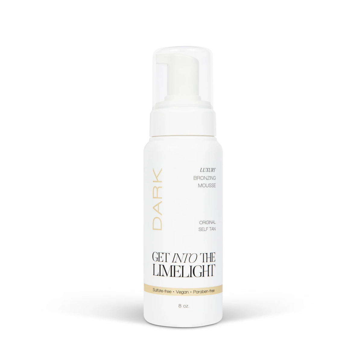 Get Into The Limelight Original Dark Self Tanner 8oz bottle for a natural bronze glow.