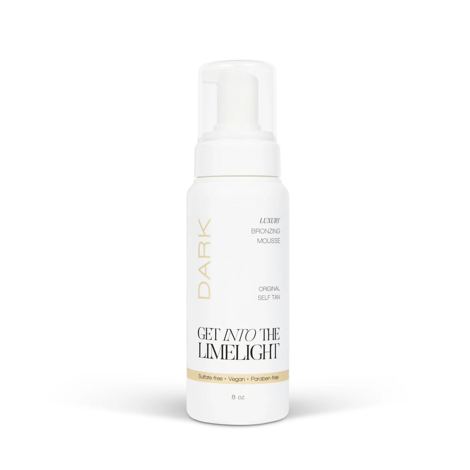 Get Into The Limelight Original Dark Self Tanner 8oz bottle for a natural bronze glow.