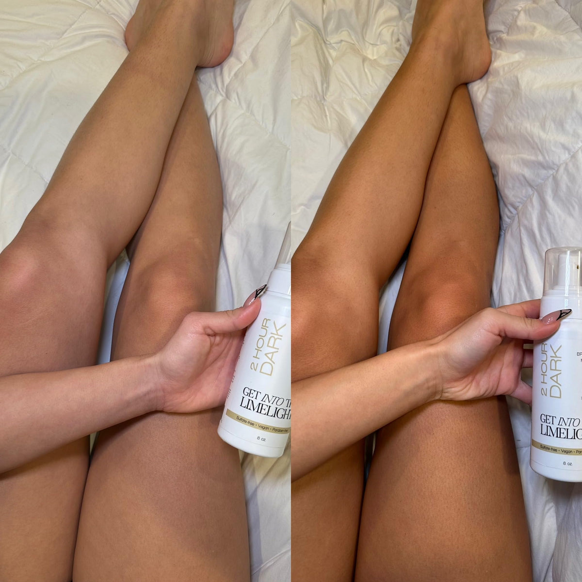 2-hour express rinse option provides quick glow for busy lifestyles.