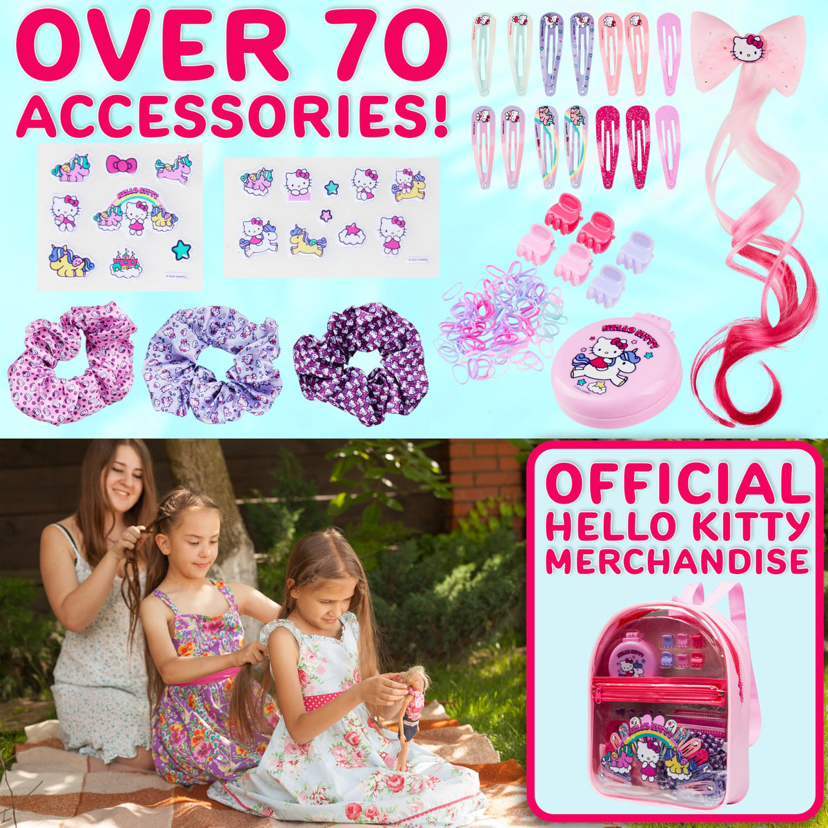 Get Trend Hello Kitty clear backpack ready for easy travel organization