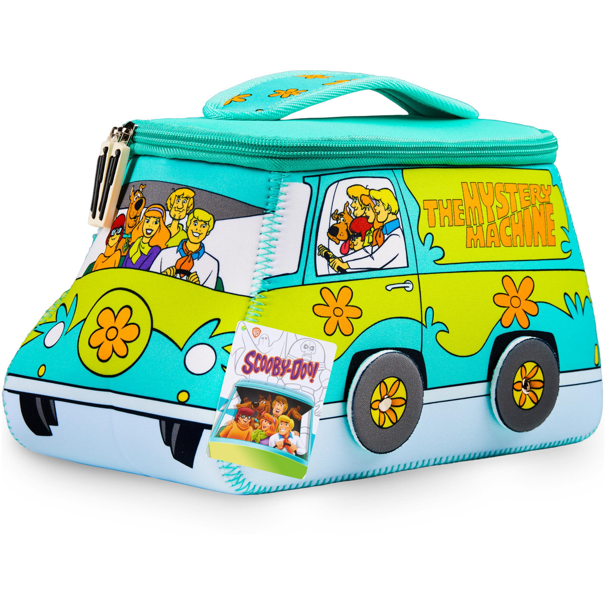 Get Trend Scooby Doo toiletry bag with open compartments for quick makeup access.