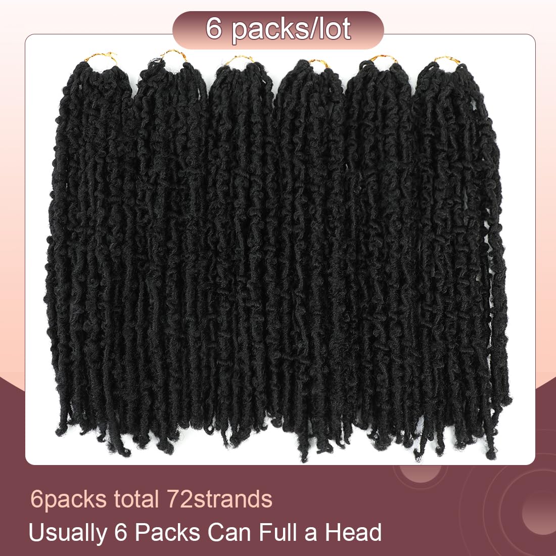 GetGal butterfly locs 24inch pre-looped: easy install for DIY or pro stylist