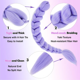 GetGal ponytail with elastic band for secure fit and easy removal.