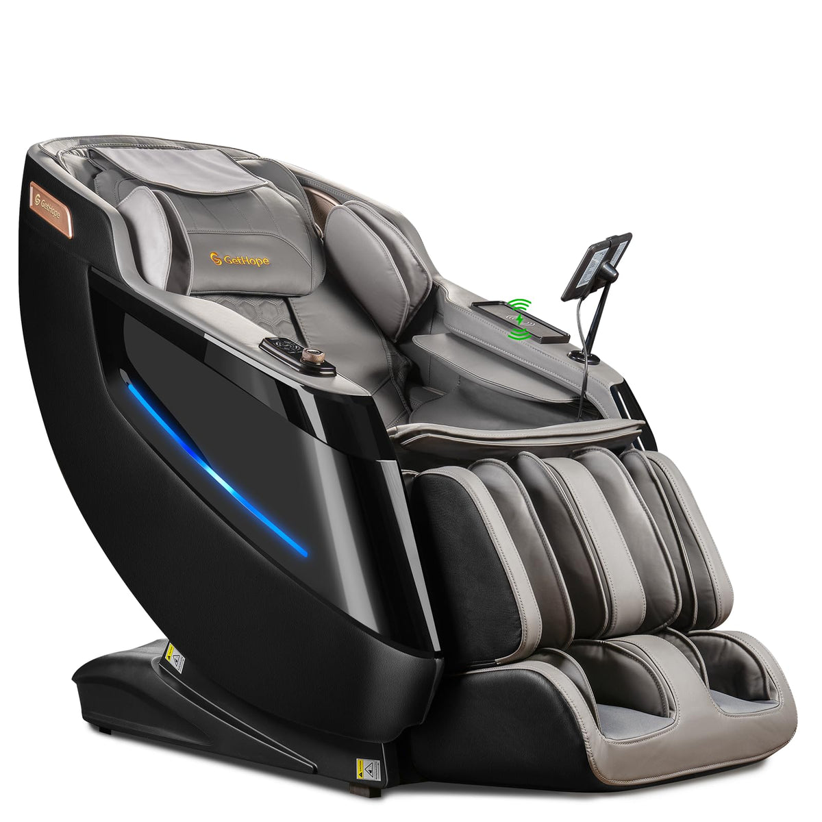 Gethope 4D massage chair with AI body scan for precise alignment and personalized comfort.