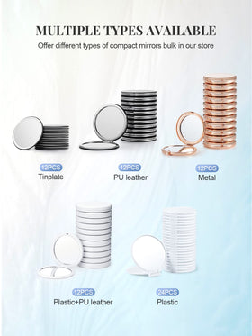 Getinbulk 24-pack mini mirrors, great for gift bags and weddings.